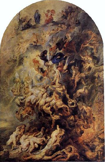 Peter Paul Rubens Small Last Judgement Norge oil painting art